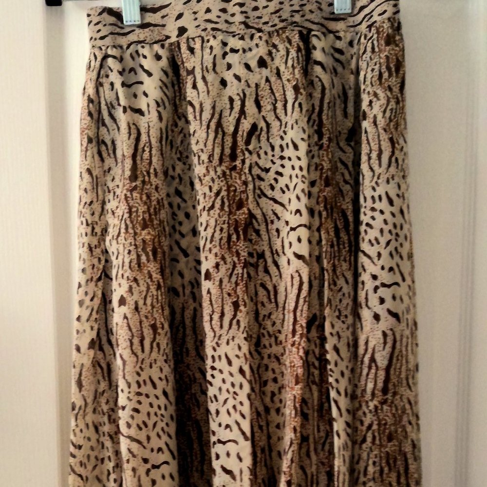 Vintage 1990's Bill Blass Animal Print Skirt Size 8